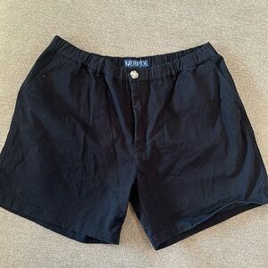 Men’s black shorts with elastic waist